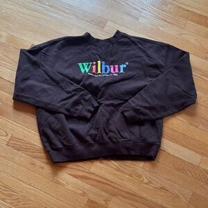 Wilbur Men's Black Crewneck Sweater